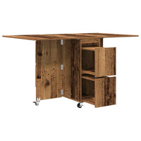Eettafel 140 X 80 X 77 Cm Bewerkt Hout Rechthoekig