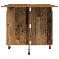 Eettafel 140 X 80 X 77 Cm Bewerkt Hout Rechthoekig