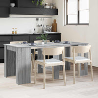 Eettafel 240 X 85 X 75 Cm Bewerkt Hout Rechthoekig