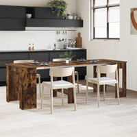Eettafel 240 X 85 X 75 Cm Bewerkt Hout Rechthoekig