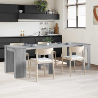 Eettafel 240 X 85 X 75 Cm Bewerkt Hout Rechthoekig