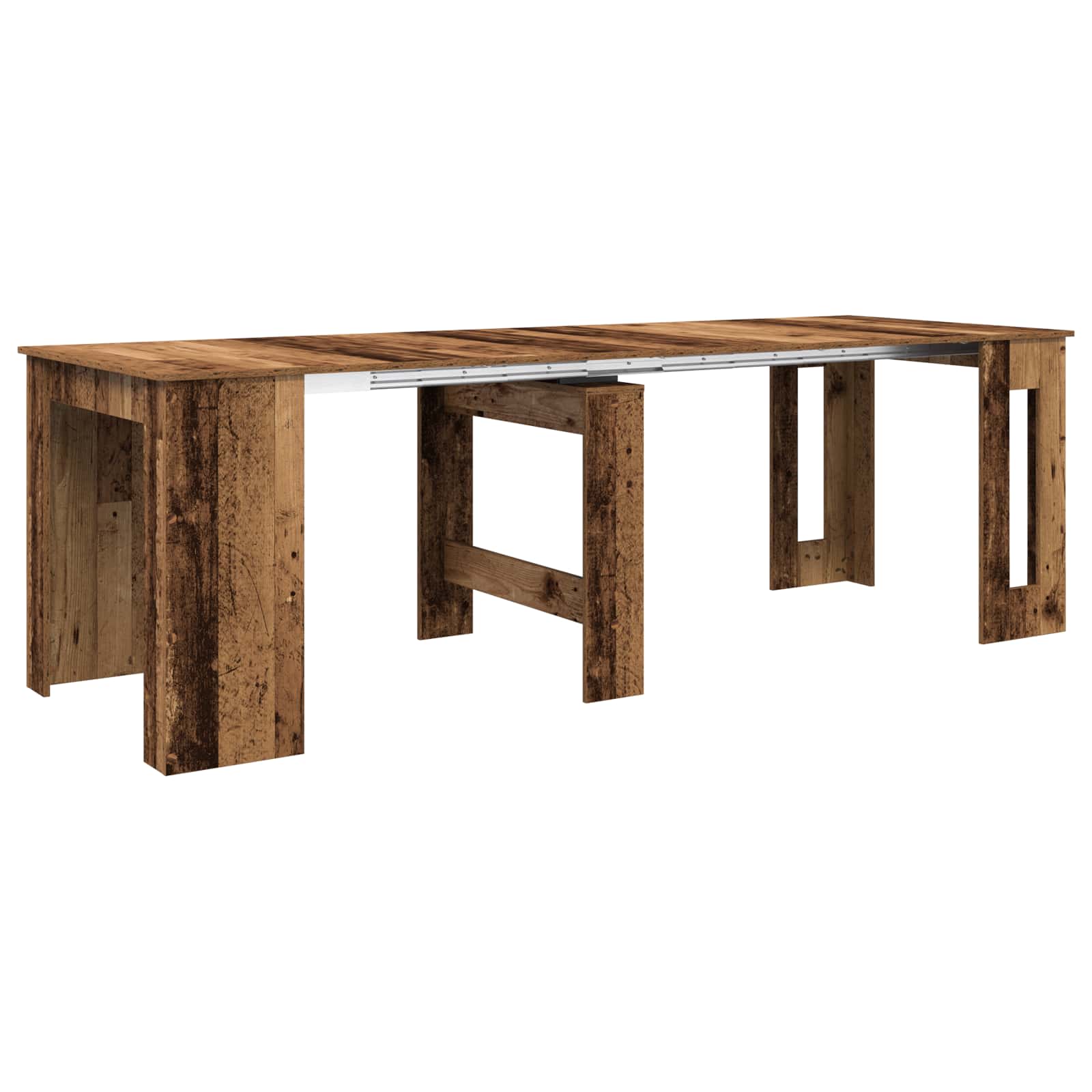 Eettafel 240 X 85 X 75 Cm Bewerkt Hout Rechthoekig