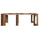 Eettafel 240 X 85 X 75 Cm Bewerkt Hout Rechthoekig