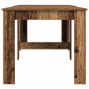 Eettafel 240 X 85 X 75 Cm Bewerkt Hout Rechthoekig
