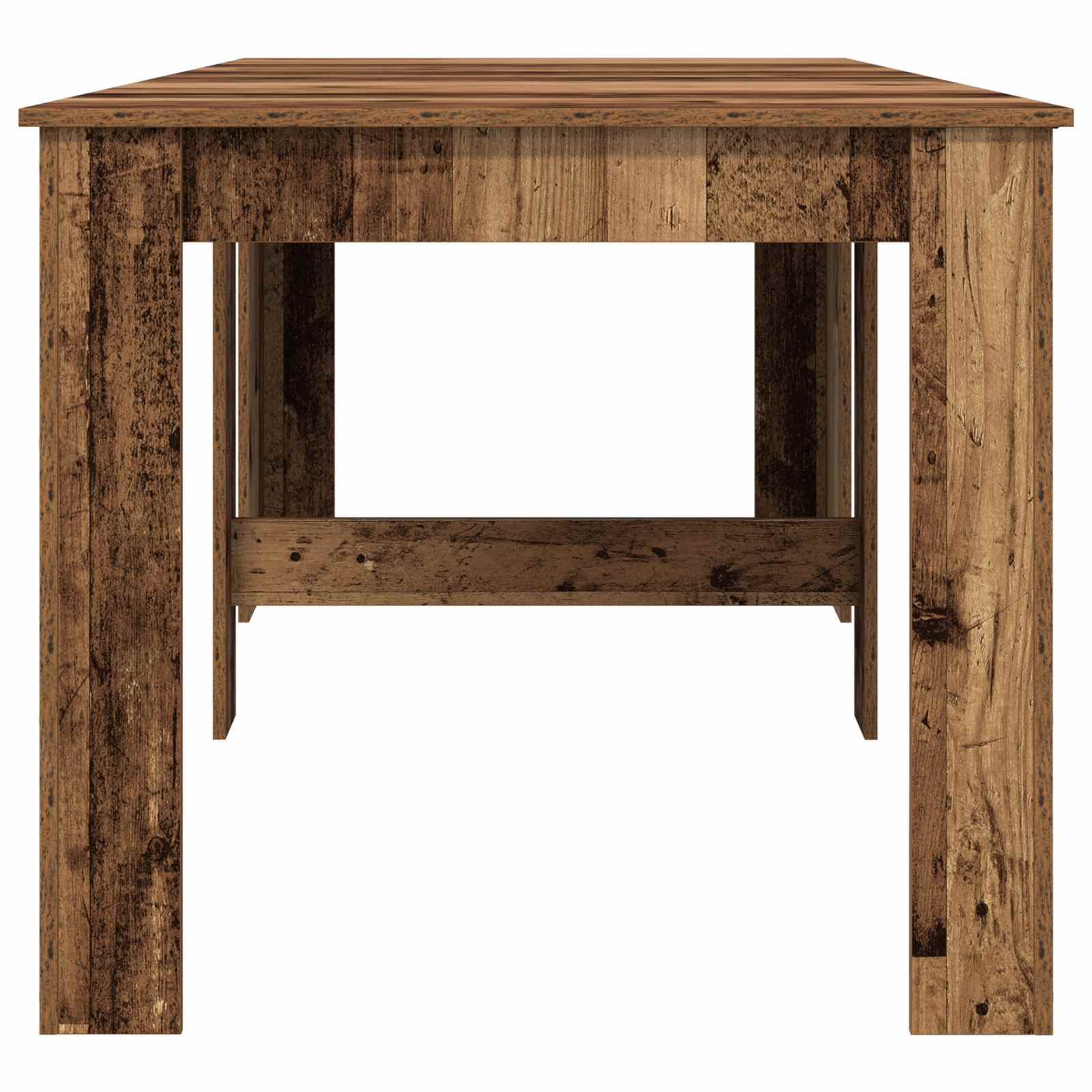Eettafel 240 X 85 X 75 Cm Bewerkt Hout Rechthoekig