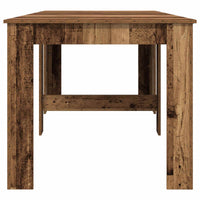 Eettafel 240 X 85 X 75 Cm Bewerkt Hout Rechthoekig