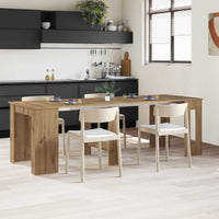 Eettafel 240 X 85 X 75 Cm Bewerkt Hout Rechthoekig
