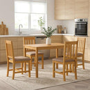 Eettafel Massief Eikenhout Naturel Rechthoekig