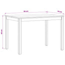 Eettafel Massief Eikenhout Naturel Rechthoekig