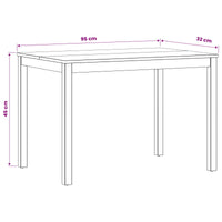 Eettafel Massief Eikenhout Naturel Rechthoekig