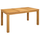 Eettafel Massief Eikenhout Naturel Rechthoekig