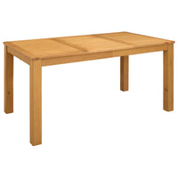 Eettafel Massief Eikenhout Naturel Rechthoekig