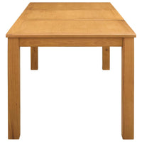 Eettafel Massief Eikenhout Naturel Rechthoekig