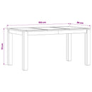 Eettafel Massief Eikenhout Naturel Rechthoekig