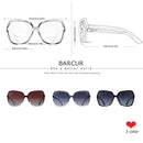 BARCUR Oversize TR90 Sunglasses Women Polarized UV400  Sunglasses Ladies Shades with Gradient Lens lunette de soleil femme