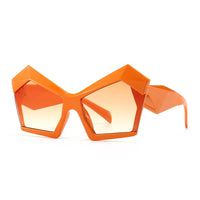 Fashion Oversized Irregular Cat Eye Sunglasses Women 2021 New Luxury Brand Designer Punk Big Frame Glasses Men Shades UV400