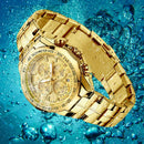 WWOOR Men's Watches Luxury Military Quartz Stainless Steel Old Watch Waterproof Chronograph Luminous Watch For Men Reloj Hombre