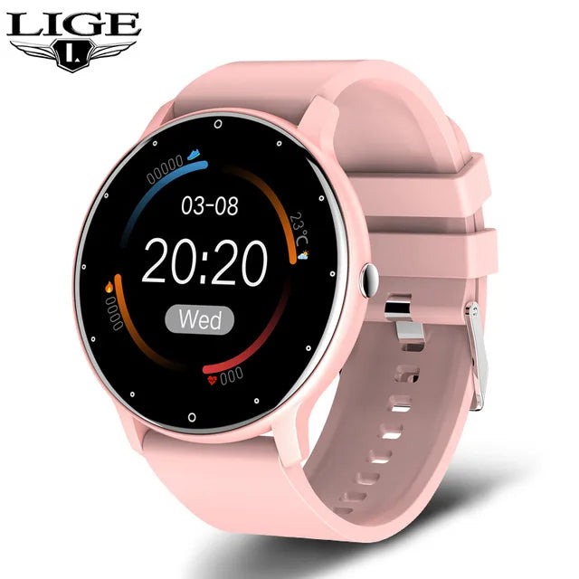 LIGE 2026 New Smart Watch Men Full Touch Screen Sport Fitness Watch IP67 Waterproof Bluetooth For Android ios smartwatch Men+box
