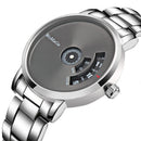 Turntable Fashion Men's Watch Men Watch Luxury Stainless Steel Creative Men's Watches Clock relogio masculino erkek kol saati