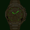 WWOOR Men's Watches Luxury Military Quartz Stainless Steel Old Watch Waterproof Chronograph Luminous Watch For Men Reloj Hombre