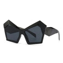 Fashion Oversized Irregular Cat Eye Sunglasses Women 2021 New Luxury Brand Designer Punk Big Frame Glasses Men Shades UV400
