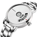Turntable Fashion Men's Watch Men Watch Luxury Stainless Steel Creative Men's Watches Clock relogio masculino erkek kol saati