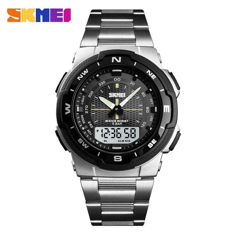 2025 Men Watch  Top Brand Luxury Business Waterproof Wrist Watch Men Fashion Quartz Sports Watches Stainless Steel Mens Watches