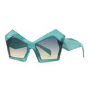Fashion Oversized Irregular Cat Eye Sunglasses Women 2021 New Luxury Brand Designer Punk Big Frame Glasses Men Shades UV400