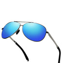 CLARAVIDA Pilot Oval Men Women Driver Sun Glasses Polarized Mirror Sunglasses Custom Made Myopia Minus Prescription Lens-1 to -6