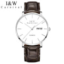 Montre Homme Switzerland I&W Luxury Gold Automatic Watch 24 Jewels NH36 Watch Men Calendar Sapphire Mechanical Watches Mens 2020