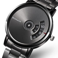 Turntable Fashion Men's Watch Men Watch Luxury Stainless Steel Creative Men's Watches Clock relogio masculino erkek kol saati