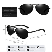 CLARAVIDA Pilot Oval Men Women Driver Sun Glasses Polarized Mirror Sunglasses Custom Made Myopia Minus Prescription Lens-1 to -6