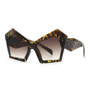 Fashion Oversized Irregular Cat Eye Sunglasses Women 2021 New Luxury Brand Designer Punk Big Frame Glasses Men Shades UV400