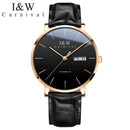 Montre Homme Switzerland I&W Luxury Gold Automatic Watch 24 Jewels NH36 Watch Men Calendar Sapphire Mechanical Watches Mens 2020