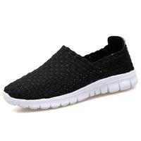 Men Sneakers Summer Shoes Casual Flats Breathable Woven Loafers Slip On Handmade 2020 Fashion Valentine Footwear Size 35-44