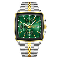 LIGE Luxury Brand Couple Watches Stainless Steel Waterproof Luminous Quartz Watch Fashion Simple Lovers Gifts for Men and Women