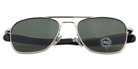Retro Green AO Pilot Sunglasses Luxury Brand Designer Male Sun Glasses American Army Military Optical Glass Lens Shades Eyewear