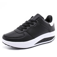 Women Sneakers 2022 New Breathable Vulcanize Shoes Waterproof Wedges Platform Woman Sneaker Leather Casual Shoes Zapatos Mujer