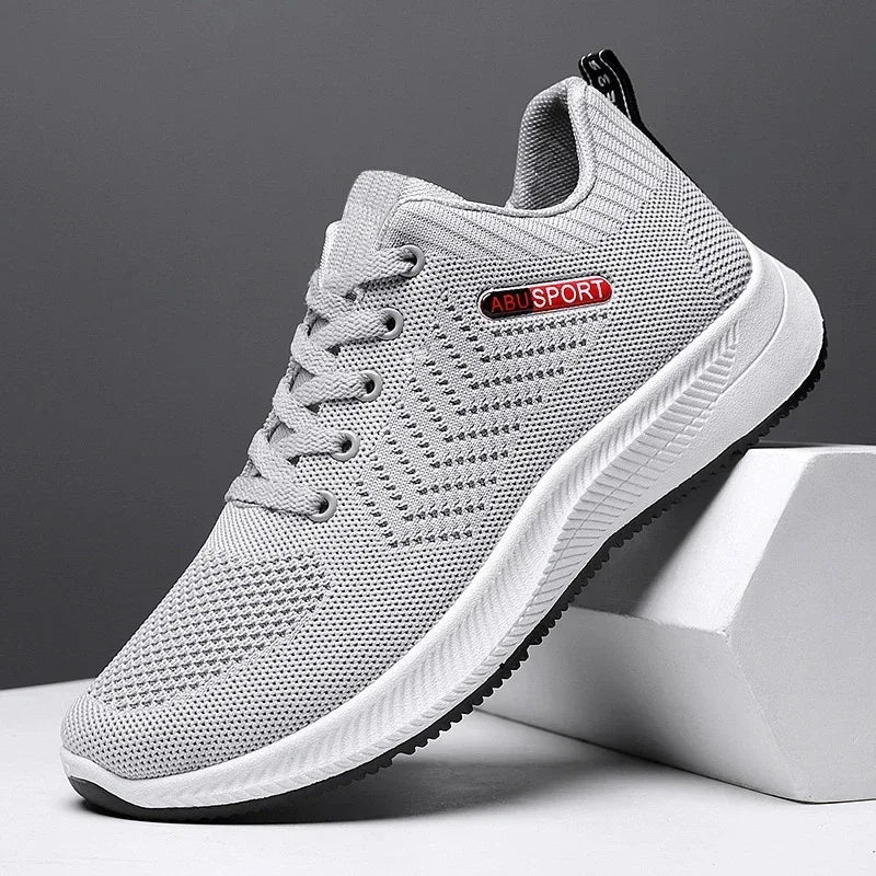 2025 Summer New Sneakers Shoes for Men Lightweight Breathable Running Walking Male Footwear Soft Sole Lace-up Running Shoes