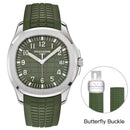 2025 New Arrival Mens Watches Top Brand Luxury Automatic Mechanical Watches Rubber Strap Stainless Steel Watch Relogio Masculino