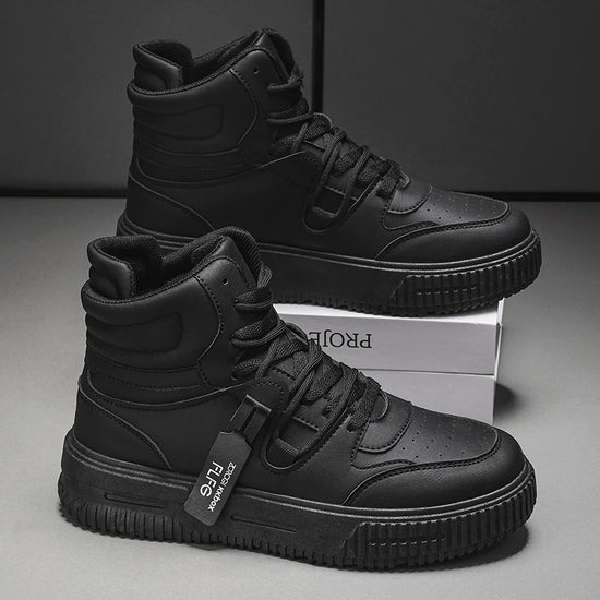 New Fashion Men's Sneakers Soft Comfortable Non Slip Wear Resistant Sole Daily Casual Men Shoes Preppy Winter Skate Ankle Boots