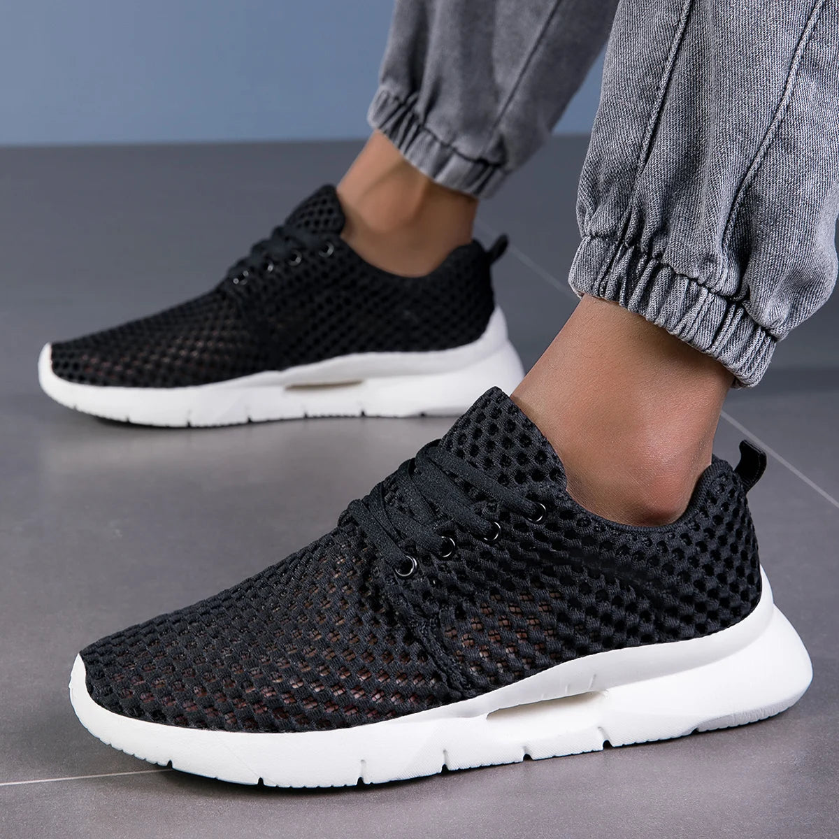 Black Men Sneakers / 46