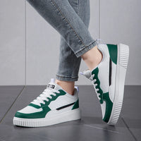 Men's Summer Breathable Trendy Versatile Casual White Sneakers for Teenagers Non-Slip Sports Thick-Soled White Shoes