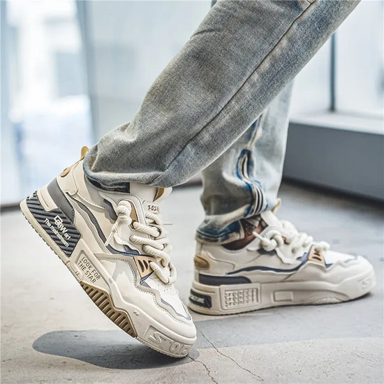 Male Sneakers Shoes For Man Men Shoes Breathable Lightweight Street Fashion Durable Walking Sneaker For Teens