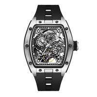 2026 New Automatic watch retro style wholesale mechanical wristwatches skeleton carve waterproof leather no logo mens watch
