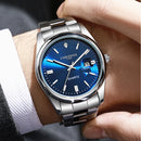 CHRONOS Top Brand Luxury Man Wristwatch Waterproof Luminous Date Men Watches Stainless Steel Quartz Men's Watch Male reloj