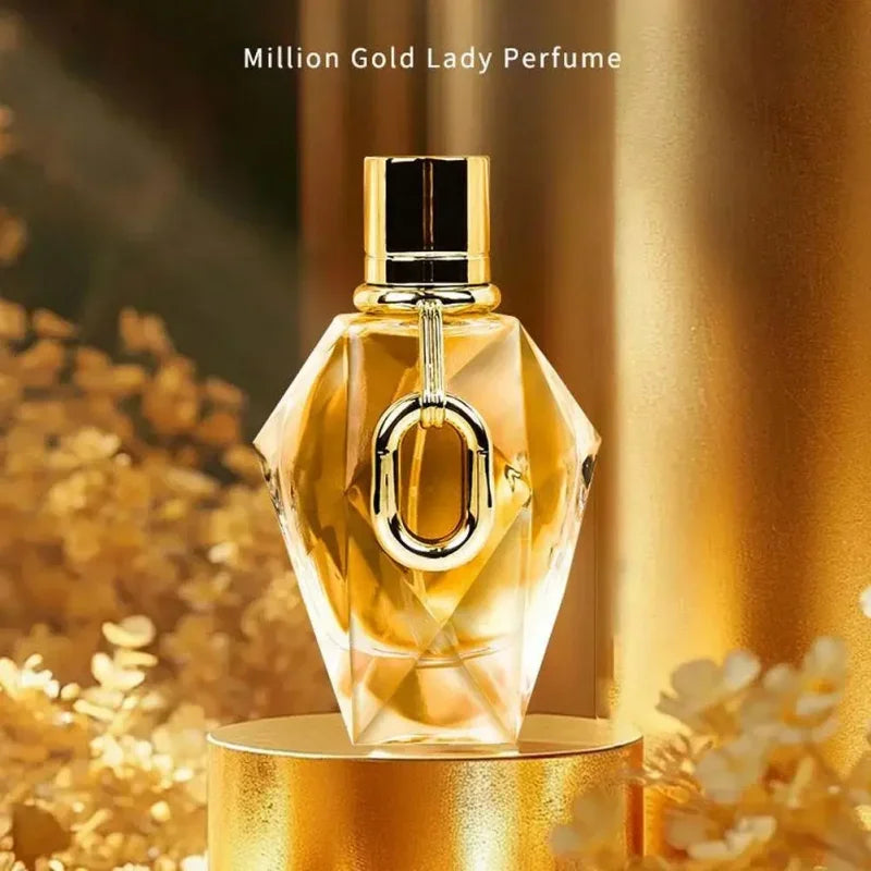 100ml Unisex  Brand Gold Million Long Lasting Fresh Floral Woody Fragrance Eau de Parfum Body Spray Charm Perfume