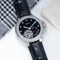 Deesio Women Watch Japanese Mechanical Movement Stainless Steel Flower Hollow Dial Waterproof Ladies Relogio Feminino Clock Gift