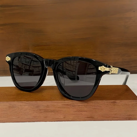 New Classic Retro Fashion Outdoor Beach Party Vacation Sunglasses Acetate Large Frame Men and Women's Driving UV400 Sun Glasses