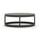 360° Round Outdoor Sofa Set - Deep Grey Aluminum Patio Furniture, Waterproof for Garden and Balcony
